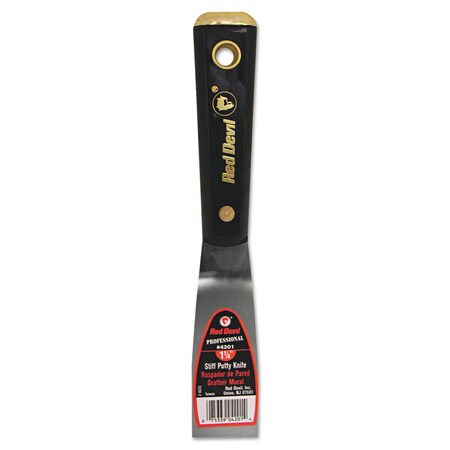 Red Devil Putty Knife, 2" Wide, Steel, Stiff 4205